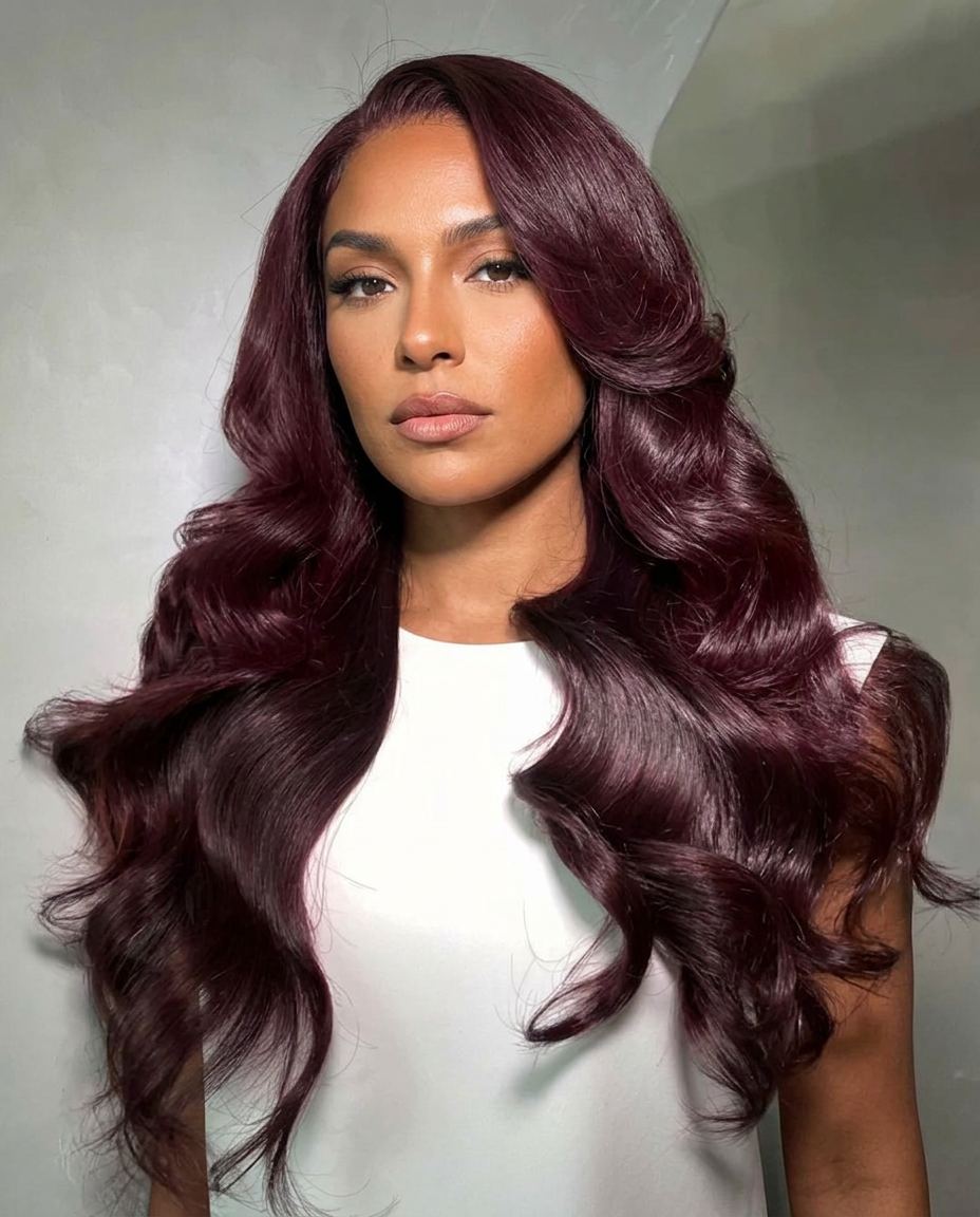 Dark Plum Wave